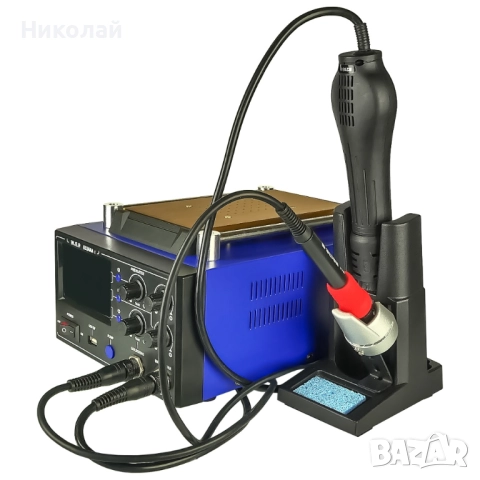 Станция за запояване WEP 853AAA-I с вграден вакуумен сепаратор 9'', поялник, снимка 3 - Друга електроника - 52288276