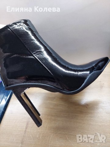 Дамски боти естествен лак Massimo Zardi, снимка 2 - Дамски боти - 41733224