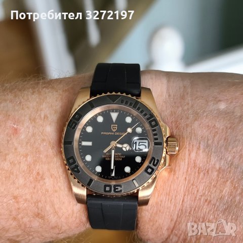 PAGANI DESIGN автоматичен часовник с Японски механизъм SEIKO NH35,стъкло сапфир,водоустойчив, снимка 16 - Мъжки - 41397371