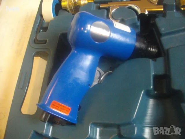 33 ЧАСТИ НОВ НЕПЪЛЕН КОМПЛЕКТ ПНЕВМАТИЧНИ ИНСТРУМЕНТИ MAUK GERMANY  КЪРТАЧ/ОБДУХВАЧ/ШИЛА/ТОРСОВЕ/, снимка 8 - Други инструменти - 50181798