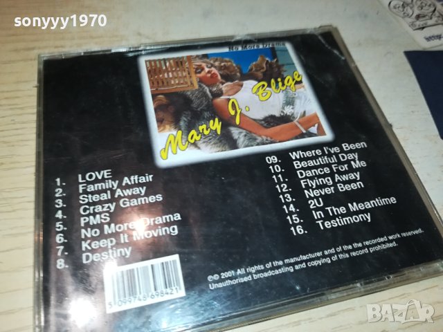 MARY J BLIGE CD 2908231624, снимка 10 - CD дискове - 42012041
