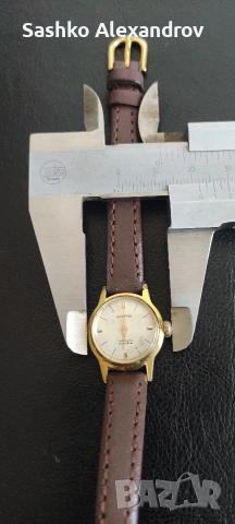 Bergana - механичен дамски часовник с ръчно навиване - Incabloc  - неработещ за профилактика, снимка 7 - Дамски - 53795829