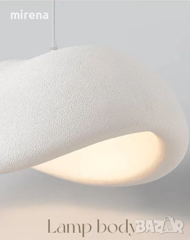 Wabi sabi таванна лампа с 3 глави и 60 см основа регулируема височина, снимка 5 - Лампи за таван - 53133877