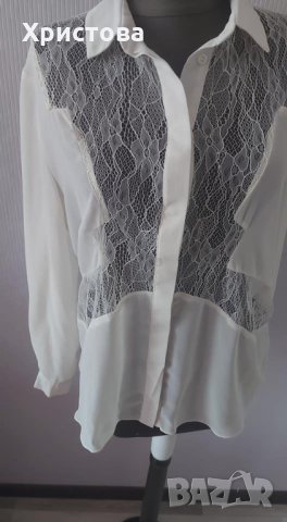 Риза АСОС в цвят екрю - 10,00лв., снимка 2 - Ризи - 30732782