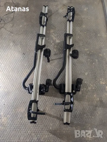 Thule wingbar Evo 127 cm. греди за Тойота рав4 2017 и 2бр Thule ProRide 591 багажник за колело, снимка 7 - Аксесоари и консумативи - 55891584