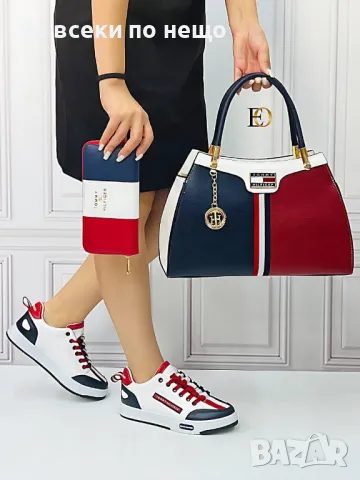 Дамски маратонки Tommy Hilfiger - Налични различни цветове Код D1300, снимка 4 - Маратонки - 47873456