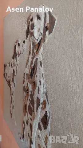 Далматинци 80/80см, снимка 3 - Картини - 48085102