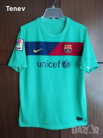 FC Barcelona Nike оригинална футболна тениска фланелка Барселона 2010/2011 Away, снимка 1 - Тениски - 40014830