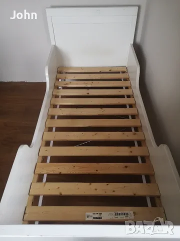 Детско дървено легло IKEA с матрак и подматрачна рамка (70x160 cm), снимка 9 - Спални и легла - 56110814