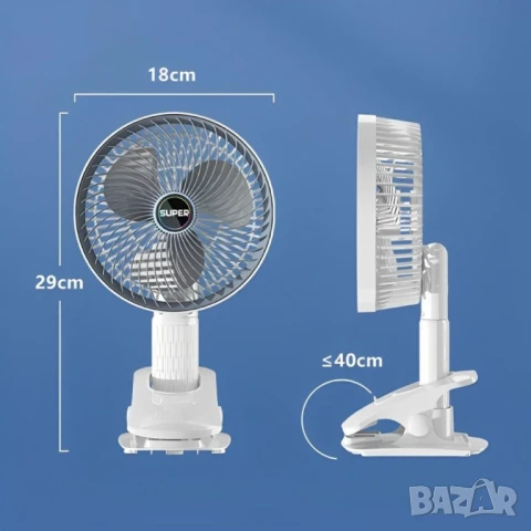 Многофункционален настолен вентилатор, снимка 5 - Вентилатори - 50960459