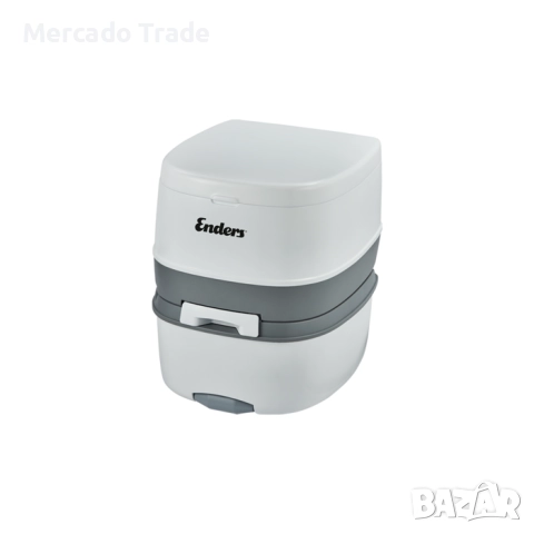 Мобилна химическа къмпинг тоалетна Mercado Trade, Пластмаса, Бял