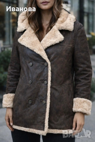 Ново топло кожено яке.