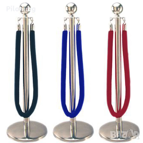 Ограничителна стойка/колче с въже с цвят по избор