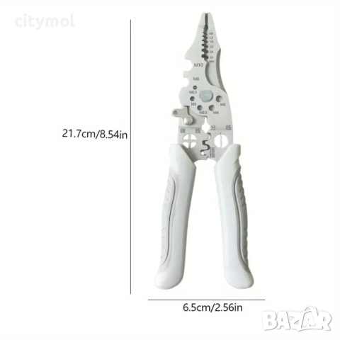 Многофункционални клещи за кабели, 28 в 1, ергономичен дизайн, лесни за употреба, за оголване, кримп, снимка 6 - Клещи - 52102035