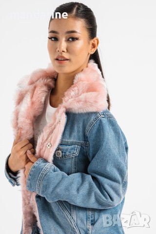 LIU JO 🍊 Дамско зимно яке с еко пух Размер: XL / IT:46 нов с етикети, снимка 4 - Якета - 42626703