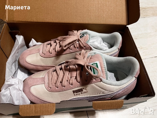 Като нови Puma 37,5 естествена кожа Дамски маратонки  в пастелни цветове , снимка 9 - Маратонки - 51811910