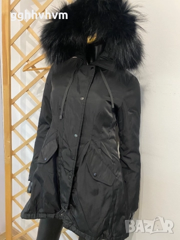 Яке с естествен косъм на качулката, снимка 4 - Якета - 52875107