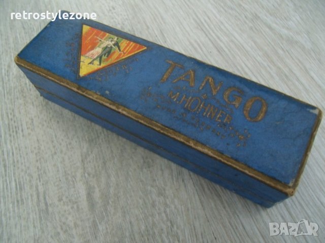 № 7190 стара малка устна хармоника   - TANGO  M.HOHNER  - с кутийка  - произход - Германия, снимка 5 - Духови инструменти - 42570203