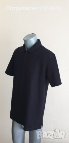 VALENTINO JEANS Pique Cotton  Half Zip Mens Size XL/52 ОРИГИНАЛ! Мъжка тениска!, снимка 7 - Тениски - 41883315