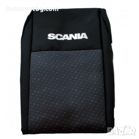 Калъфи за седалки Automat, За камиони SCANIA 4, 2 части,Черни 