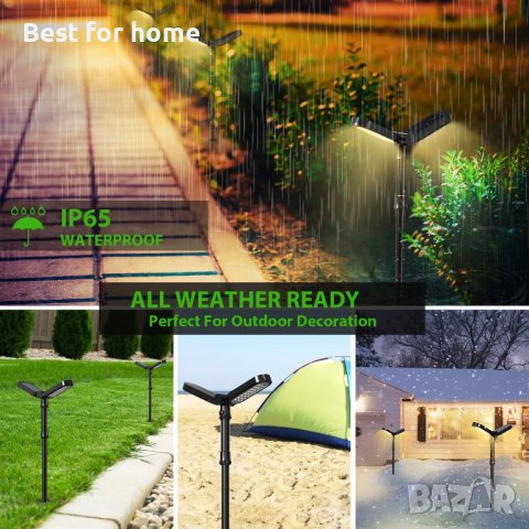 Соларни лампи комплект от 2 бр. Lafhome Solar Lights, снимка 10 - Соларни лампи - 41747207