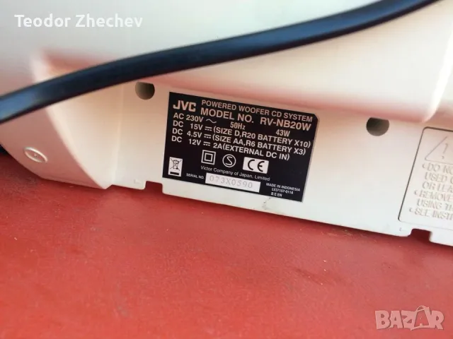 JVC бумбластер RV-NB20W, снимка 6 - Радиокасетофони, транзистори - 47862845