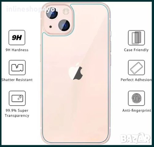 Стъклен Протектор за Гръб за Apple iPhone 15 Pro | 15 | Pro Max Plus, снимка 2 - Фолия, протектори - 42334480
