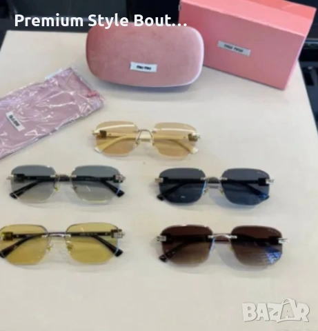 очила miu miu с черен обикновен калъф и ув защита