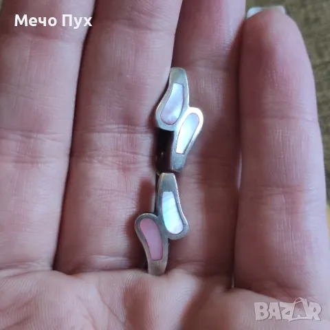 Сребърни обеци (153), снимка 5 - Обеци - 48266968