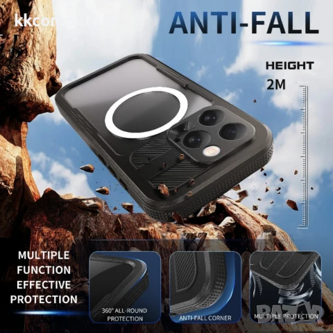 iPhone 16 Pro REDPEPPER Водоустойчив / Удароустойчив Калъф с Магнитна Съвместимост + Скрийн Протекто, снимка 3 - Калъфи, кейсове - 50797521