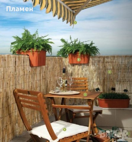 Тръстикови, огради рогозки за тераси и градини за навеси и сенници, снимка 9 - Градински мебели, декорация  - 39732259