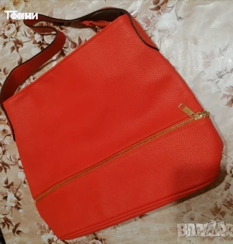 Нова Кожена Красива Дамска Чанта , снимка 8 - Чанти - 50691006