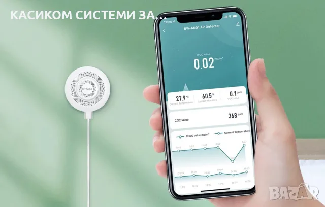 Смарт устройство за качество на въздуха, снимка 4 - Други - 56314276