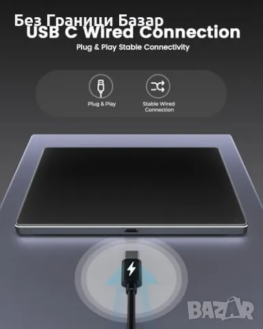 Нов Алуминиев тъчпад с мултитъч жестове за Mac/Windows 10/11 Сензорен панел, снимка 4 - Друга електроника - 47649435