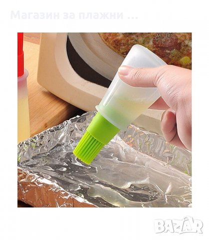 СИЛИКОНОВА ЧЕТКА С КОНТЕЙНЕР ЗА НАМАЗВАНЕ - код 2126, снимка 2 - Прибори за хранене, готвене и сервиране - 34224895