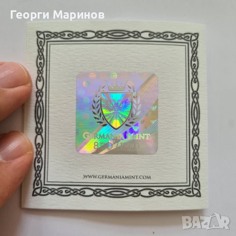 Сребърна монета Germania Knights of Malta, 2022 г., Проба 0.9999, 1 oz (1 унция), снимка 6 - Нумизматика и бонистика - 40090775