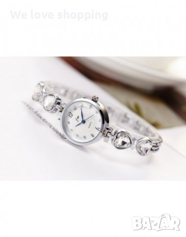 Дамски кварцов часовник с кристали, 2 модела (005), снимка 5 - Дамски - 40087936