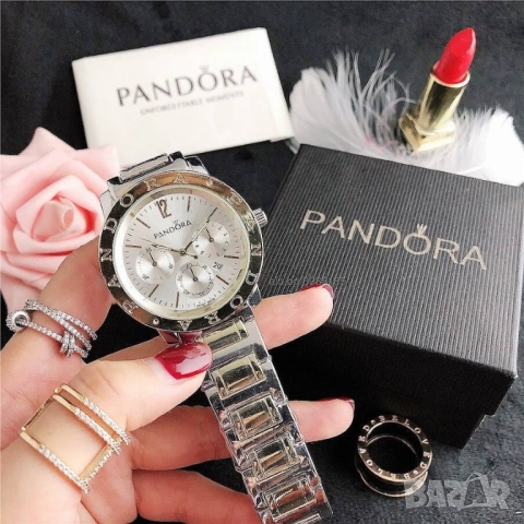 Дамски стилен, ръчен часовник Pandora / Пандора с дата и час, снимка 6 - Дамски - 52221634