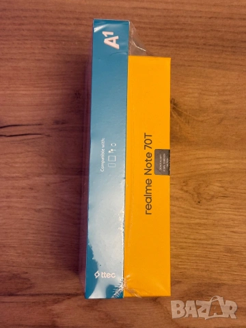 Смартфон Realme Note 70T  128/4 Beach Gold + преносима батерия, снимка 3 - Други - 53788779
