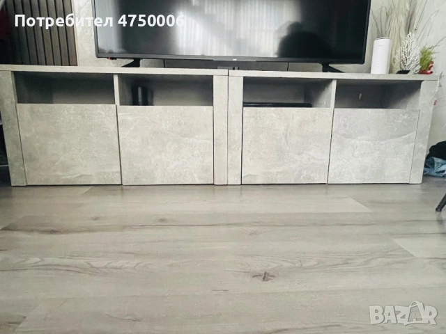 Маса с два стола и тв шкаф , снимка 5 - Маси - 53643438