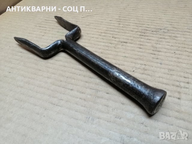 Стара Кована Наковалня За Клепане На Коси / НОМЕР 2'., снимка 6 - Антикварни и старинни предмети - 42656323