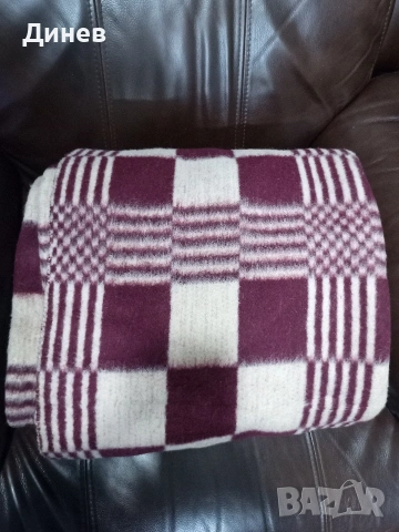 Чисто ново вълнено одеяло "Индустриалимпорт" (Соц ретро, 100% вълна), снимка 8 - Олекотени завивки и одеяла - 53438663