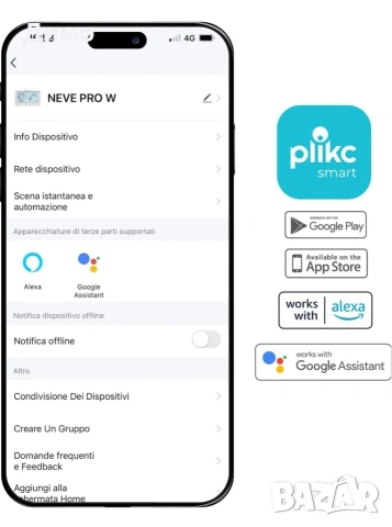 Plikc - Двубандов цифров Wifi хронотермостат, съвместим с Alexa - (Neve PRO RFW) , снимка 7 - Друга електроника - 53044505