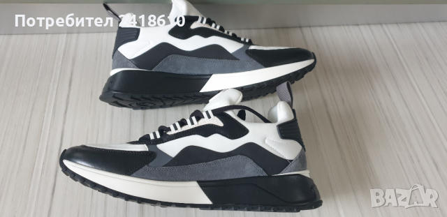 Michael Kors Theo Leather Sneakers  Mens Size 42/26см НОВО! ОРИГИНАЛ! Мъжки Кецове от естествена кож, снимка 8 - Кецове - 44766442