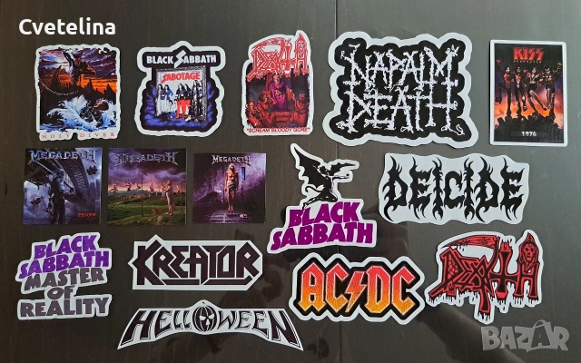 Персонализирани стикери - метъл и рок , снимка 3 - Колекции - 53228264