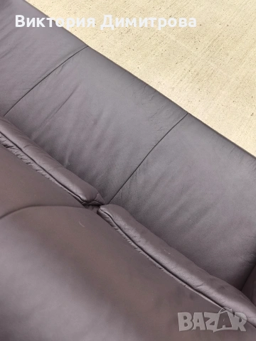 Кожен диван триместен, снимка 12 - Дивани и мека мебел - 53851730