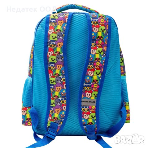 Ученическа раница, Brawl Stars, 31х20х44см, Син/ многоцветен, снимка 2 - Раници - 41965171