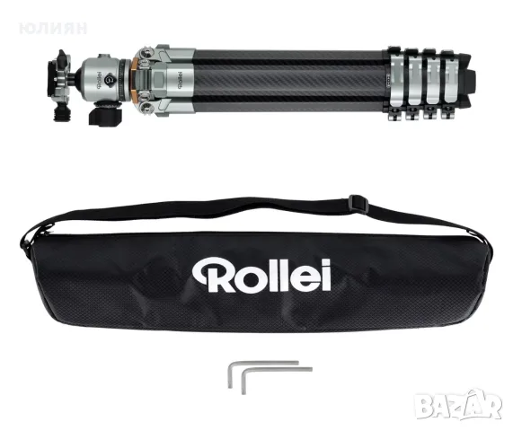 Статив Rollei – карбонов, професионален, с глава и чанта, снимка 2 - Чанти, стативи, аксесоари - 56262068
