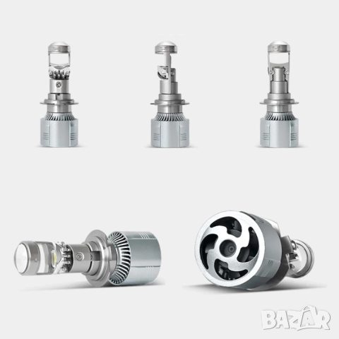 LED крушки с лупа H7, снимка 4 - Аксесоари и консумативи - 52538145