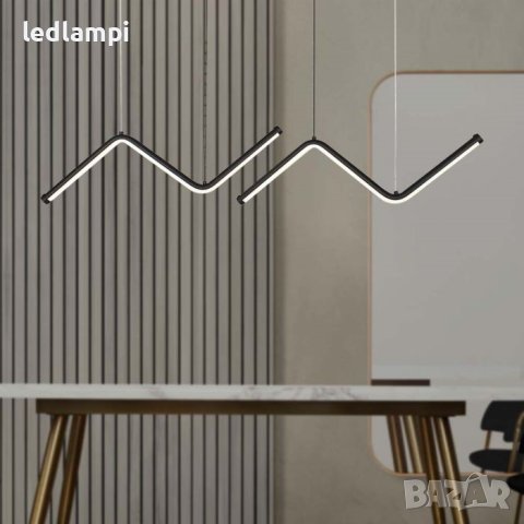 LED Полилей 12W Черен Неутрално Бяла Светлина, снимка 5 - Полилеи - 41140530